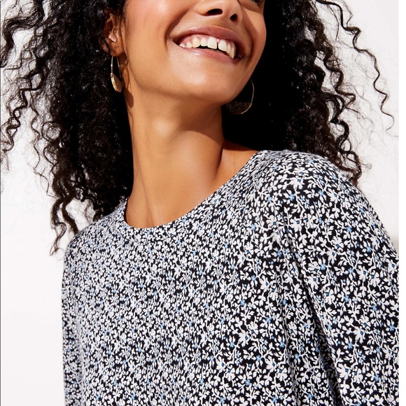 LOFT Vine Dolman Shirttail Tee - Picture 3 of 8